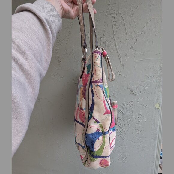 Coach, Multicolor Signature “C” Print Tote Bag, M1373-31141E , Canvas & Patent - Picture 5 of 14